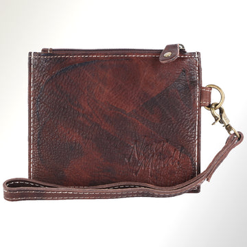 Never Mind Nmbgm133D Wallet Vintage Handmade Genuine Cowhide Leather Women Bag Western Handbag Purse